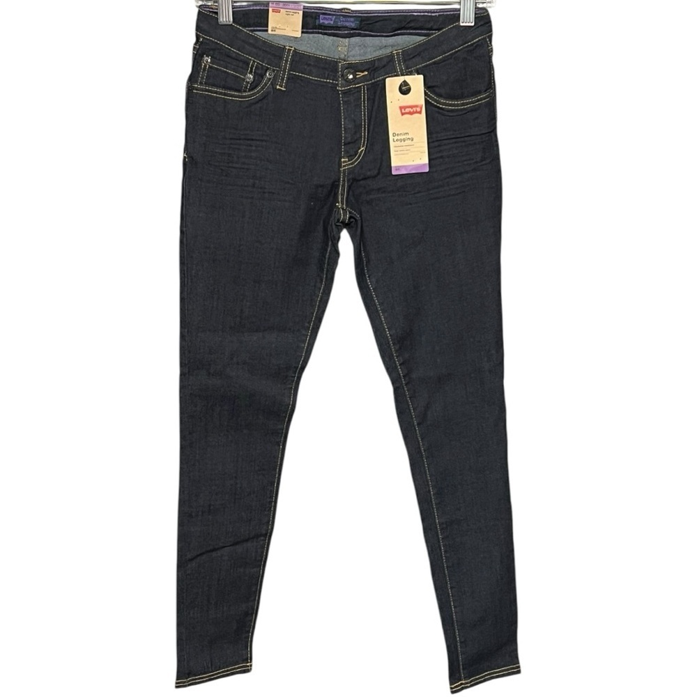 Levi’s Denim Leggings Girl’s 16R Oat Navy Skinny-fit Jeggings